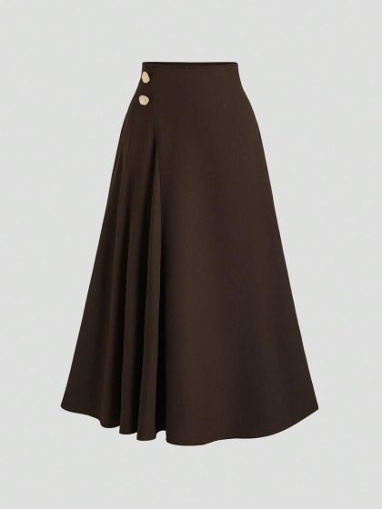 Sweetra Elegant A-Line Skirt