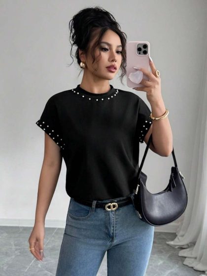 Elenzga Bubble Pearl Tee