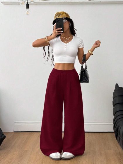 Coolane Vintage Corduroy Low-Rise Pants