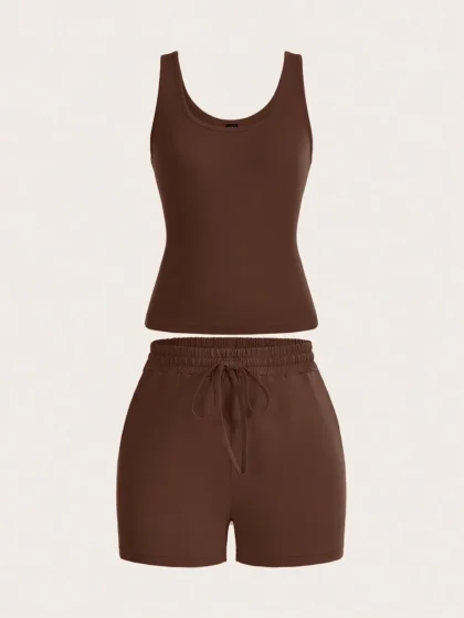 Slaydiva Women's Summer U-Neck Cropped