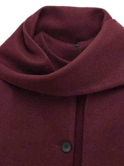 Women’s Solid Color Warm Overcoat