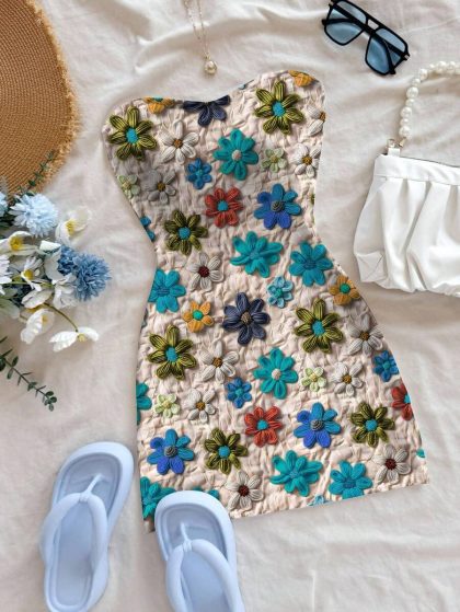 Soleia Floral Bodycon Mini Dress