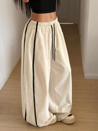 StreetHx Wide-Leg Drawstring Harem Pants