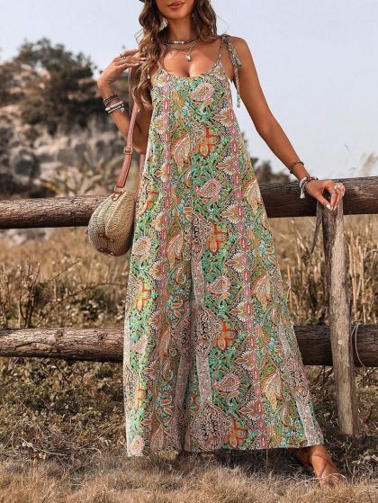 Colorful Printed Cami Jumpsuit