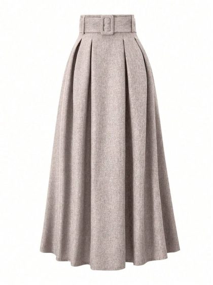 EARO High-Waist A-Line Skirt