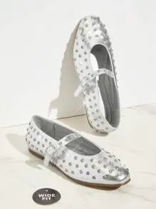 SHUZIA Wide-Fit Rhinestone Flats (Women’s Christmas Edition)