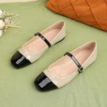 Round Toe Mary Jane Flats