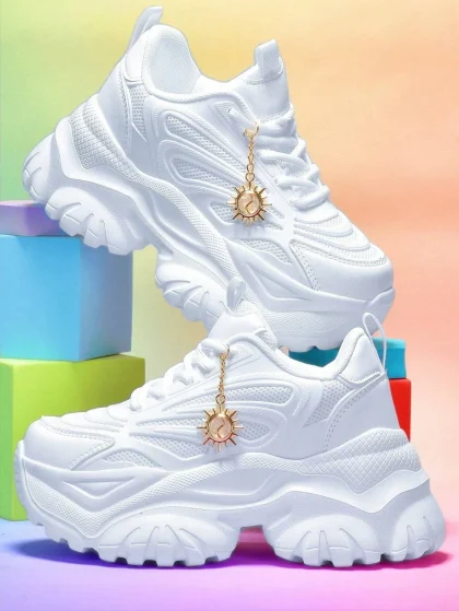 DareSee Sunflower Lace-Up Sneakers