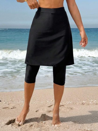 Minimalist Solid Color Swimwear Bottom