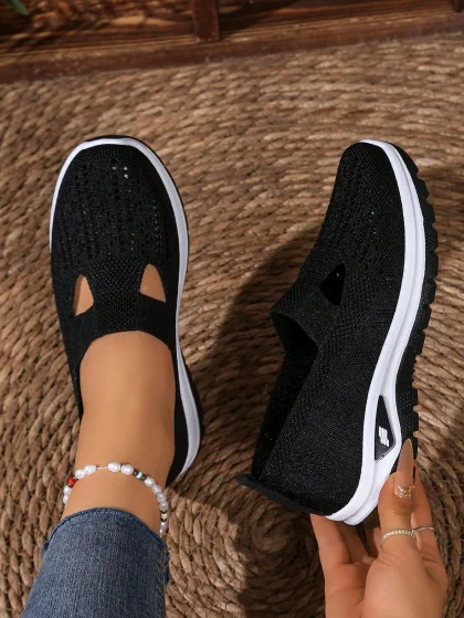 Breathable Knit Slip-On Shoes