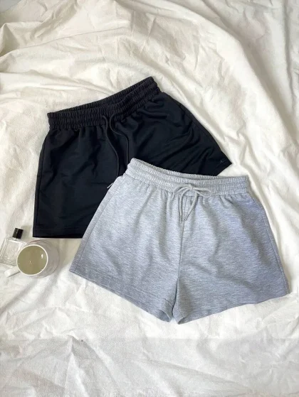 2pcs Women Casual Shorts, Suitable For Spring & Summer