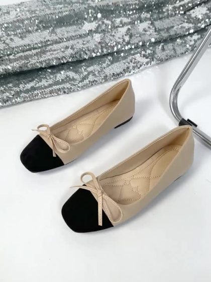 MonaNise Women’s Square Toe Flats