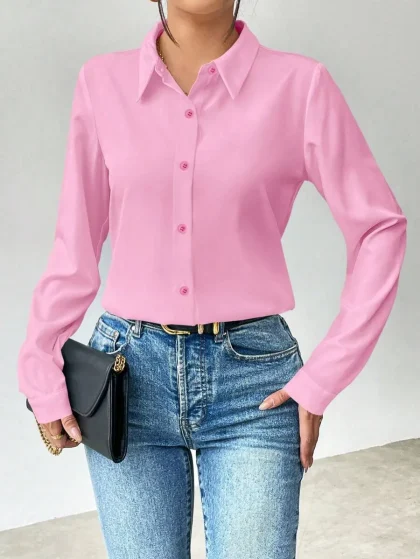 Selianne Everyday Solid Color Shirt